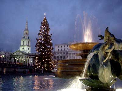 Trafalgar Square, Christmas