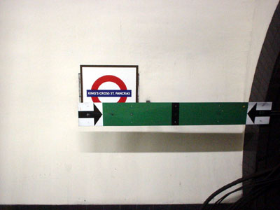 Kings Cross tube, Northern Line, station sign