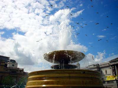 Trafalgar Square fountain, London