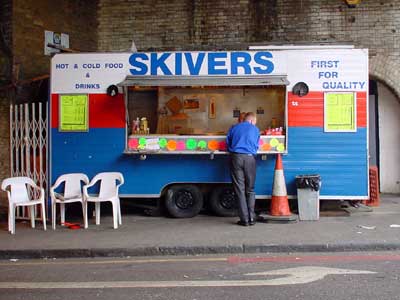 Skivers Food van, London Bridge, London SE1