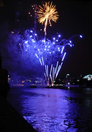 Fireworks, Thames Festival, Southbank, September 2002