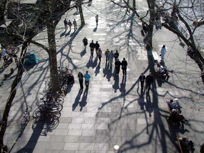 Shadows on the South Bank, London