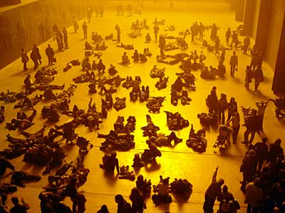 The Weather Project by  Olafur Eliasson, Tate Modern, 2003, London