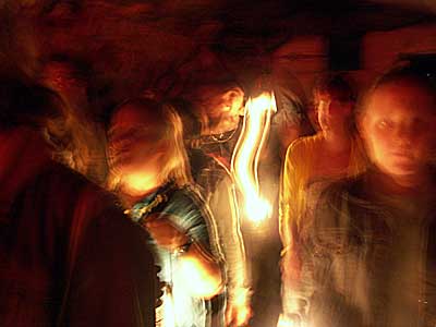Inside Chislehurst Caves, London