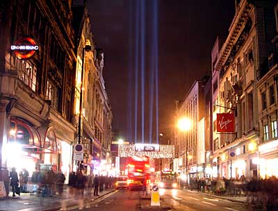 Oxford Street Christmas lights, December 2003, London