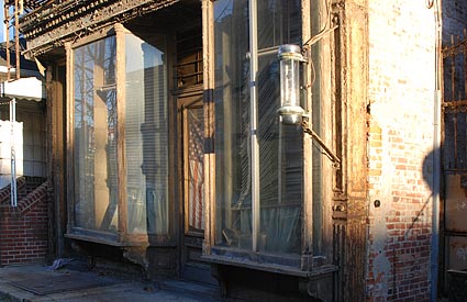 Old shop in Williamsburg, Brooklyn, New York, NYC, US