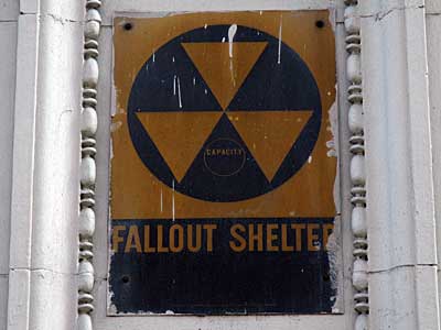 nuclear fallout shelter fallout shelter sign