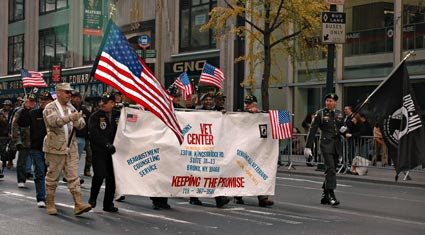 Bronx Vet Center, Nation's Parade, Veteran's Day Parade, 5th Avenue, Manhattan, New York, NYC, November 2005