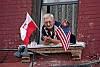 Flying the flag, Williamsburg, Brooklyn, New York, USA