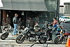 Motorbike repair shop, Williamsburg, Brooklyn, New York, USA