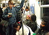 On the L Train, Williamsburg, Brooklyn, New York, USA
