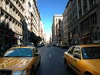 Yellow cabs on Broadway , Broadway, New York, USA