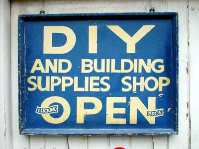 Old Building Supplies sign, Petworth, West Sussex