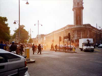 Reclaim the Streets, Brixton High Road, June 1998 
