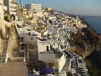 Town view, Fira, Santorini, Greece, September 2004