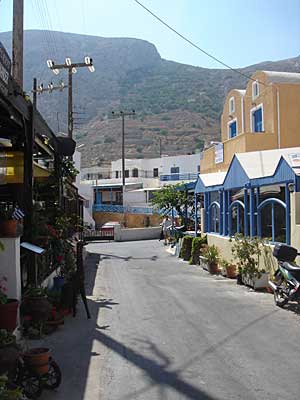Kamari town, Santorini, Greece, September 2004