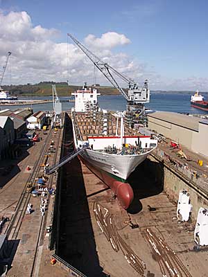 Falmouth Docks, St Ives, Cornwall, April 2004