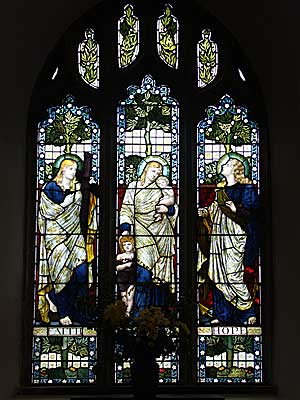 Stained Glass window St Ives, Cornwall, August 2002