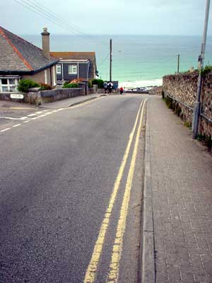 Porthmeor Hill, St Ives, Cornwall, August 2002