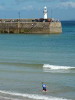Boy in the harbour, St Ives