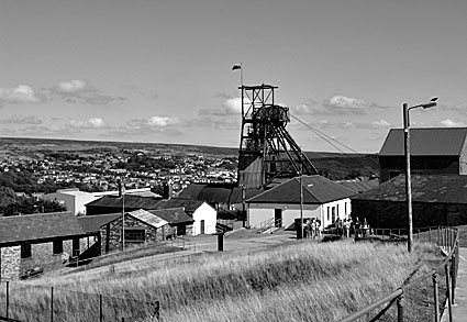 Blaenavon Industrial Landscape World Heritage Site, coal mine, Welsh valleys, south Wales