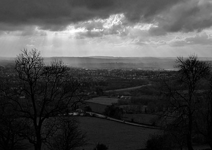 Graig Llanishen walk on Christmas Day 2008, by Caerphilly Mountain, north Cardiff, south Wales