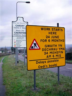 Welcome to Cardiff, Dinas a Sir Caerdydd, Thornhill Road, Cardiff