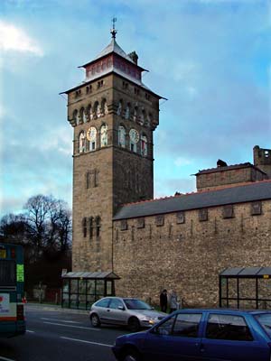 Clock tower, Cardiff Castle, Cardiff