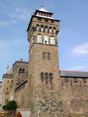 Clock Tower, Cardiff Castle, Cardiff, south Wales