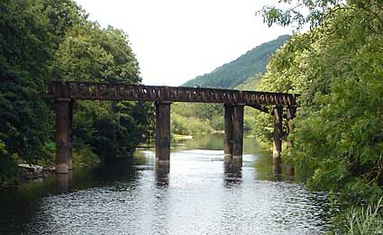 Penallt viaduct, Wye Valley branch line, Monmouthshire, Wales