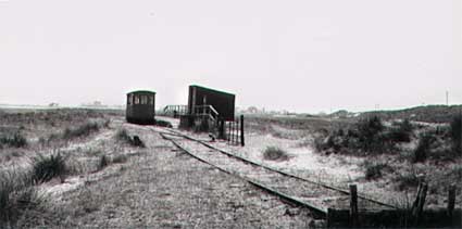 Camber Sands terminus, Rye and Camber tramway, Sussex, England