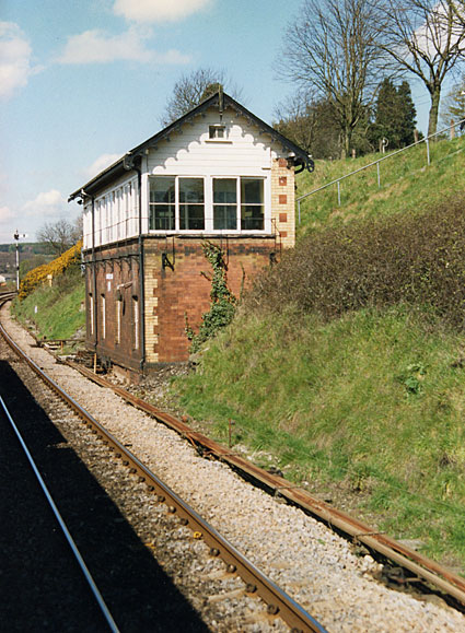 Photos of signalboxes and stations, a trip around the south Wales valley railways Spring 1989