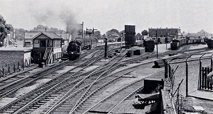 Bustling scene at North Woolwich station, 1961