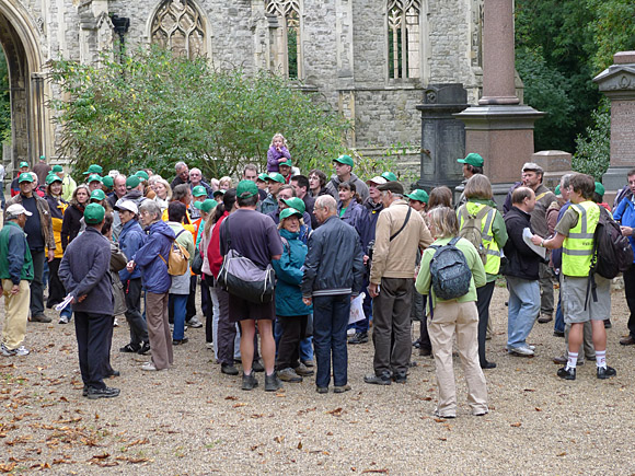 Green Chain walk, inauguration of Nunhead to Dulwich Park and Crystal Palace Park section, south London, 26th September 2010