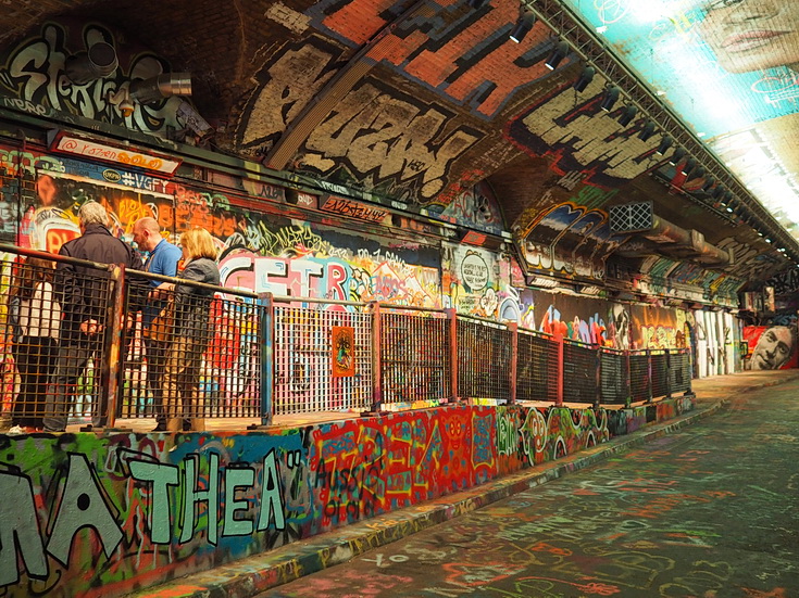 Leake Street Tunnel, Waterloo - street art archive images from July 2023