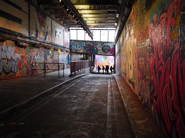 Leake Street Tunnel, Waterloo - street art archive images from July 2023