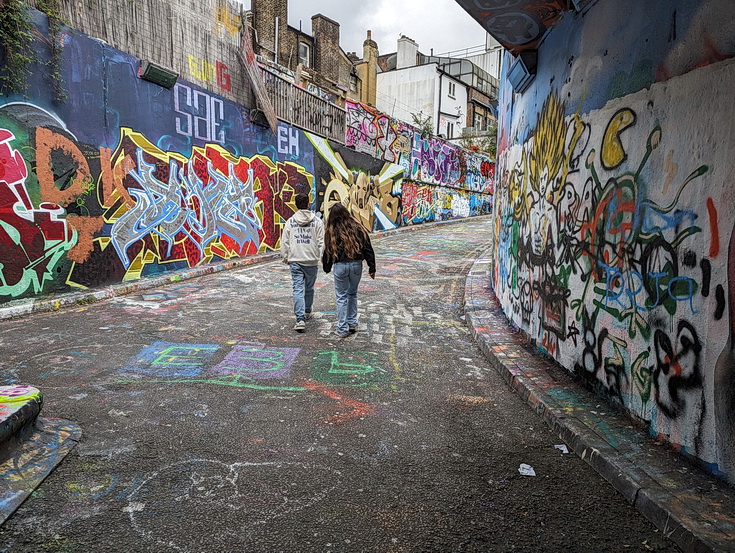 Leake Street Tunnel, Waterloo - street art archive images from July 2023