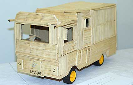 Matchstick van, Lambeth Country Fair, Brockwell Park, Herne Hill, London 17th-18th July 2004