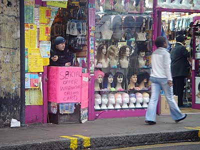 The smallest shop in Brixton? Brixton, Lambeth, London SW9, Nov 2003