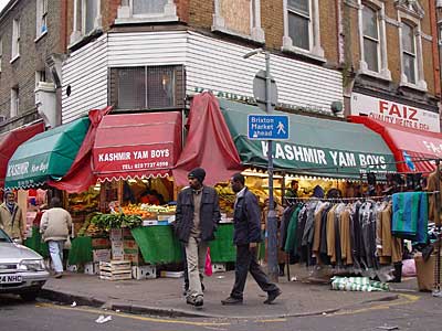 Kashmir Yam Boys, Electric Avenue and Atlantic Road, Brixton, Lambeth, London SW9, Nov 2003