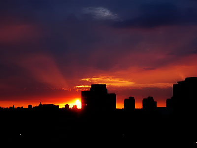 Coldharbour sunset Brixton, London