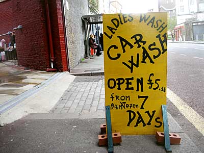 Ladies Wash, Car Wash, Gresham Road, Brixton, Lambeth, London, England SW9