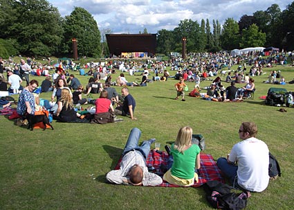 The Bowl Music Festival, two day open air free festival, Crystal Palace  Bowl, London Saturday July