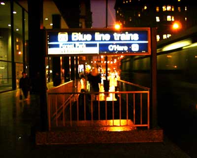 Blue Line trains