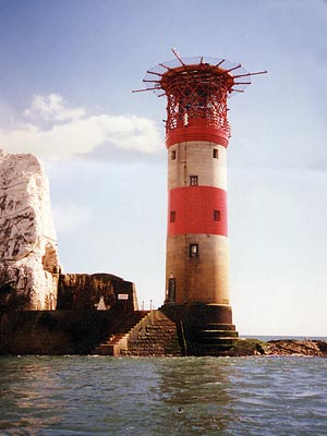 Needles lighthouse, Alum Bay, Isle of Wight, England