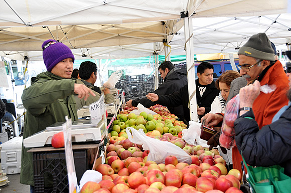 Photos of the Union Square Greenmarket, a farmers' market in the heart ...