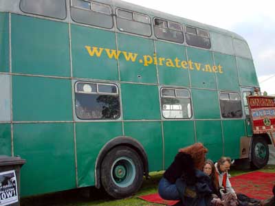 piratetv.net bus, Jayday, Cannabis Festival, Brockwell Park, South London 4th May 2002