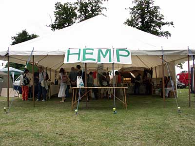 Hemp tent, Jayday Cannabis March and Festival, Brockwell Park 5th June 2004