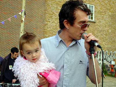 Dreads and feathers, Alternative Jubilee Street Party, Foundry, Old Street, 3rd June 2002