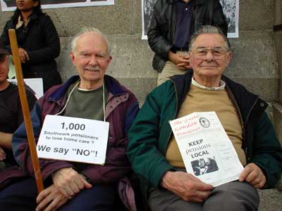 Southwark Pensioners, Trafalgar Square